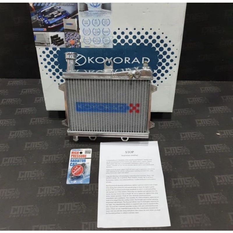 Radiator Ninja RR Koyorad Racing + Tutup Radiator Ninja RR SK-C13