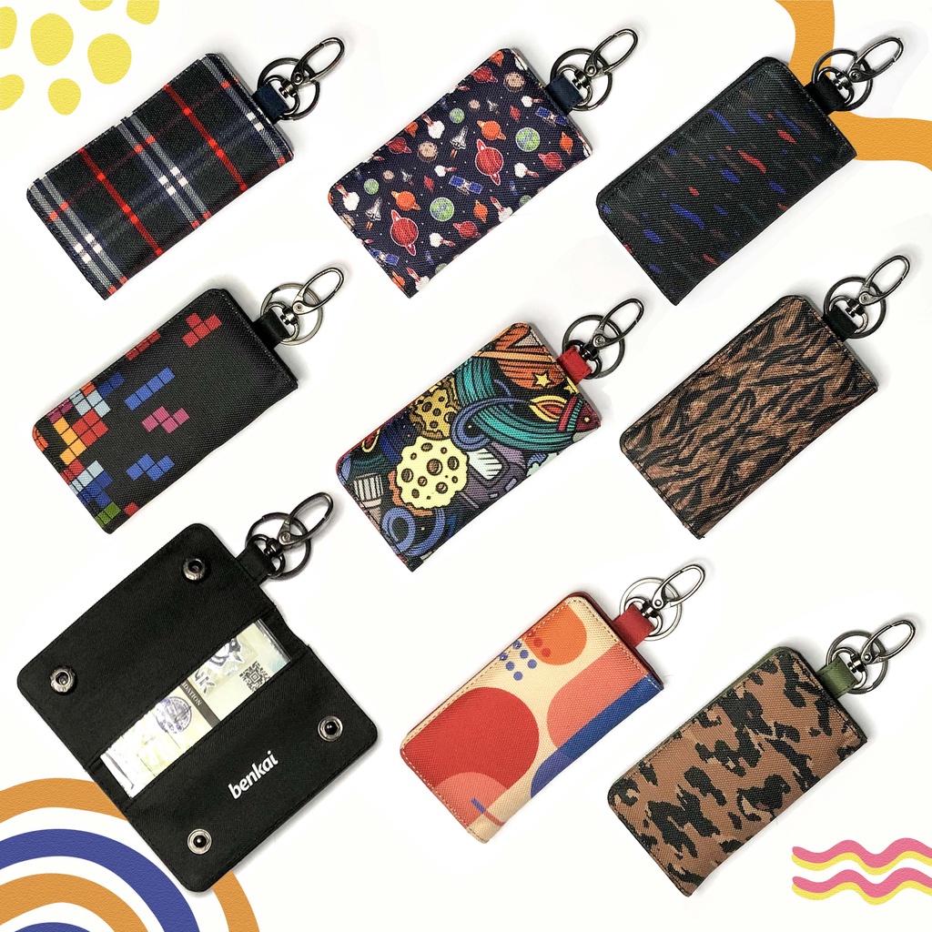 

Dompet STNK motor & mobil model lipat buku gantungan kunci keychain