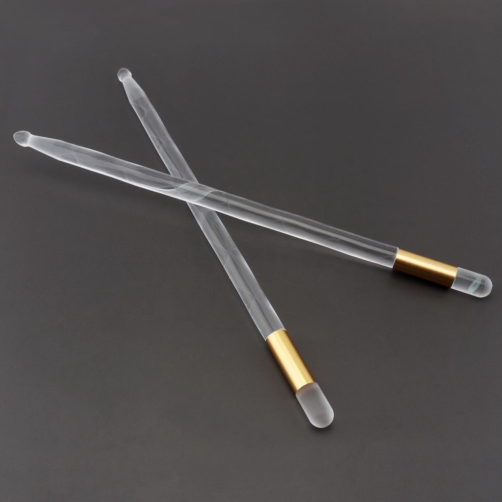 5a 13warna Dapat Berubah Noctilucent Bolak Balik Glow in The Dark Stik Drum Akrilik Untuk Pertunjukan Panggung Drum Jazz