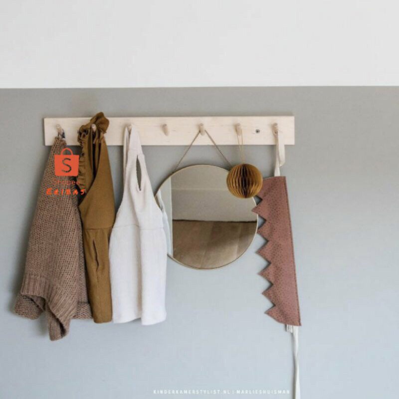 gantungan baju kayu aesthetic minimalis / ladder hanger gantungan kayu minimalis / capstok kayu / ra