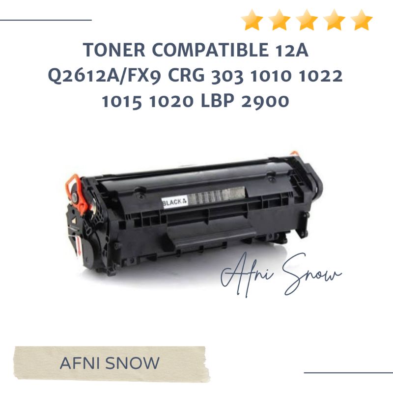 Toner Compatible 12A Q2612A/FX9 CRG 303 1010 1022 1015 1020 LBP 2900