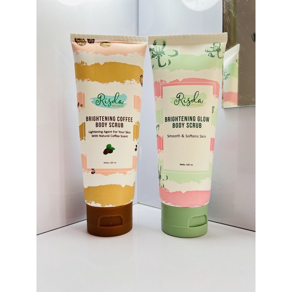 RSD NEW RISDA SKIN GLOW BODY SCRUB WHITENING / BRIGHTENING GLOW BODY SCRUB / LULUR PEMUTIH