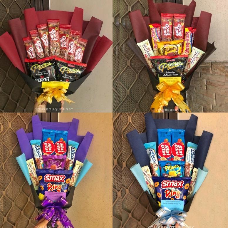 

HOT BUKET SNACK JAJAN GIFT KADO WISUDA HANDBOUQUET SNACK @ 861