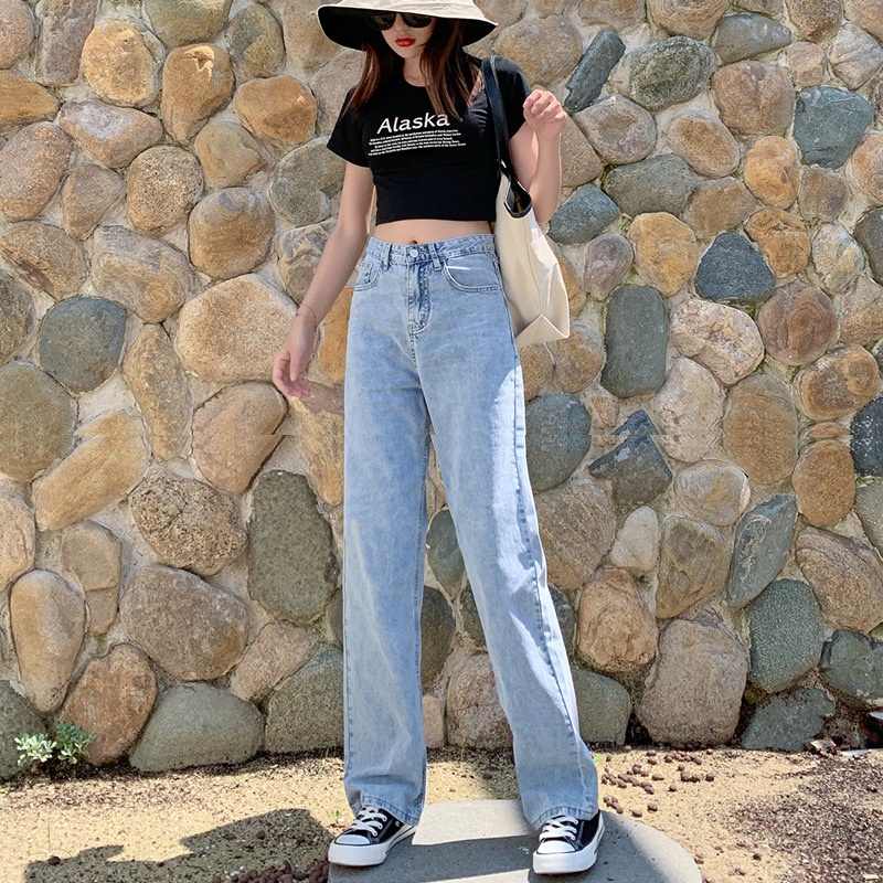 GO! CPG989 CELANA PANJANG JEANS WANITA HIGHWAIST KULOT JEANS WANITA LOOSE
