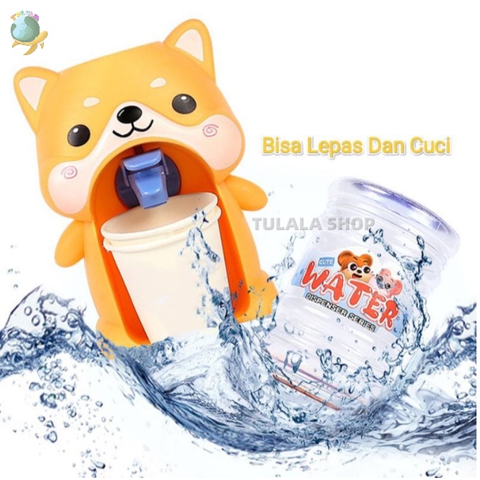 [TULALA SHOP]Mini Water Dispenser/Mainan Mesin Air/Mainan Anak Dispenser Air Galon Mini Portable Anak Air Minum Karakter Bebek Penguin Dispenser Anak