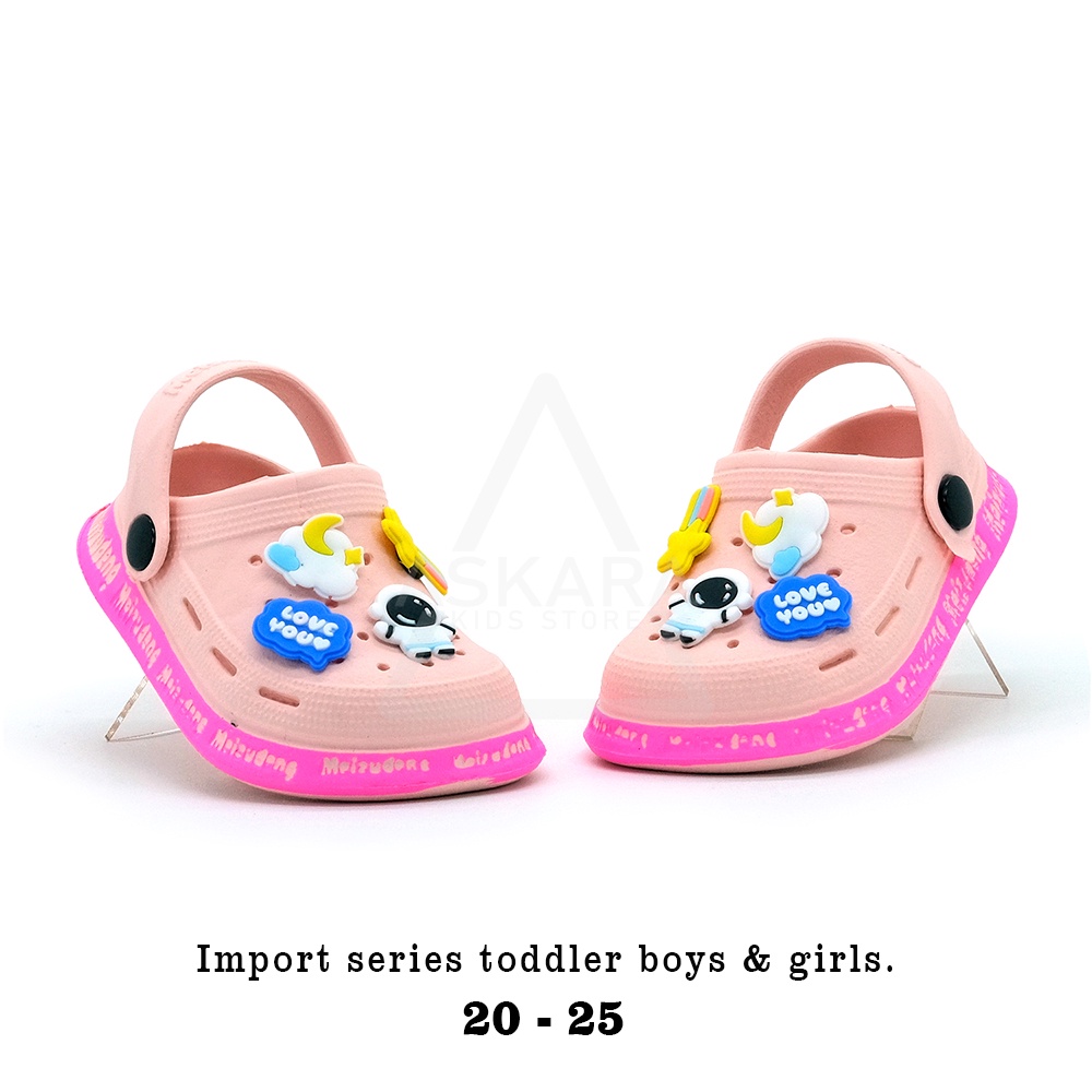 Sandal anak perempuan baim baby kids model astronot IMPORT terbaru