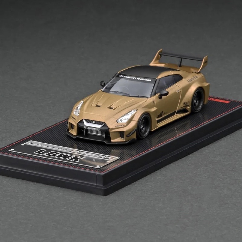 ignition model Nissan GTR R35 35GT-RR LB-Silhouette LBWK Matte Gold