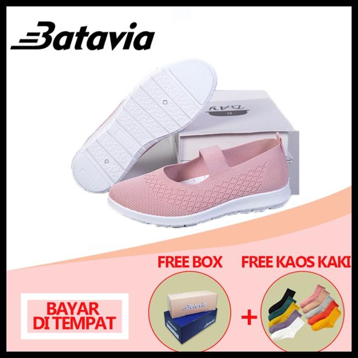 Batavia Sepatu Import Sepatu Wanita Sepatu Flat Rajut A136