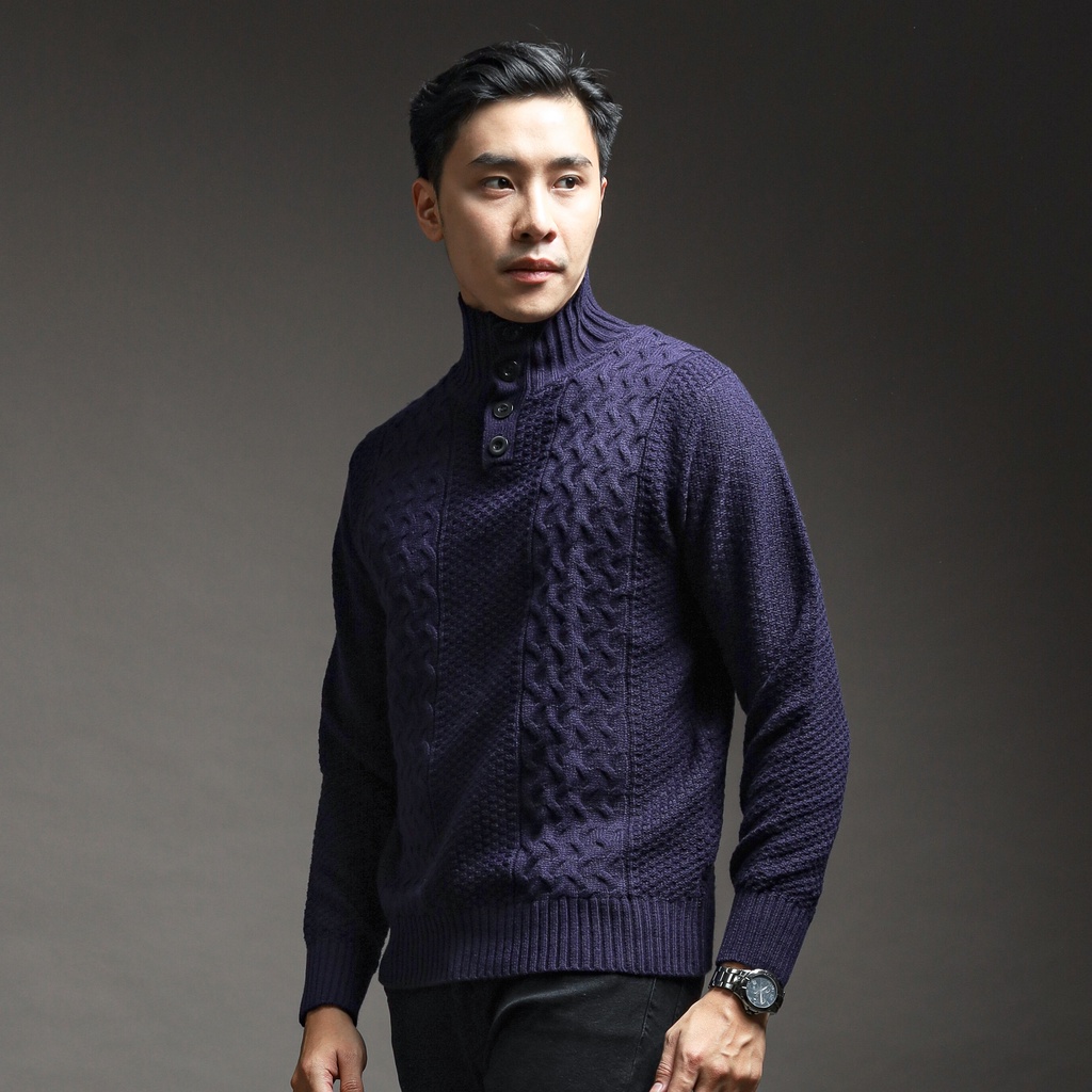 DEVIAN SWEATER (NAVY) By Wynman