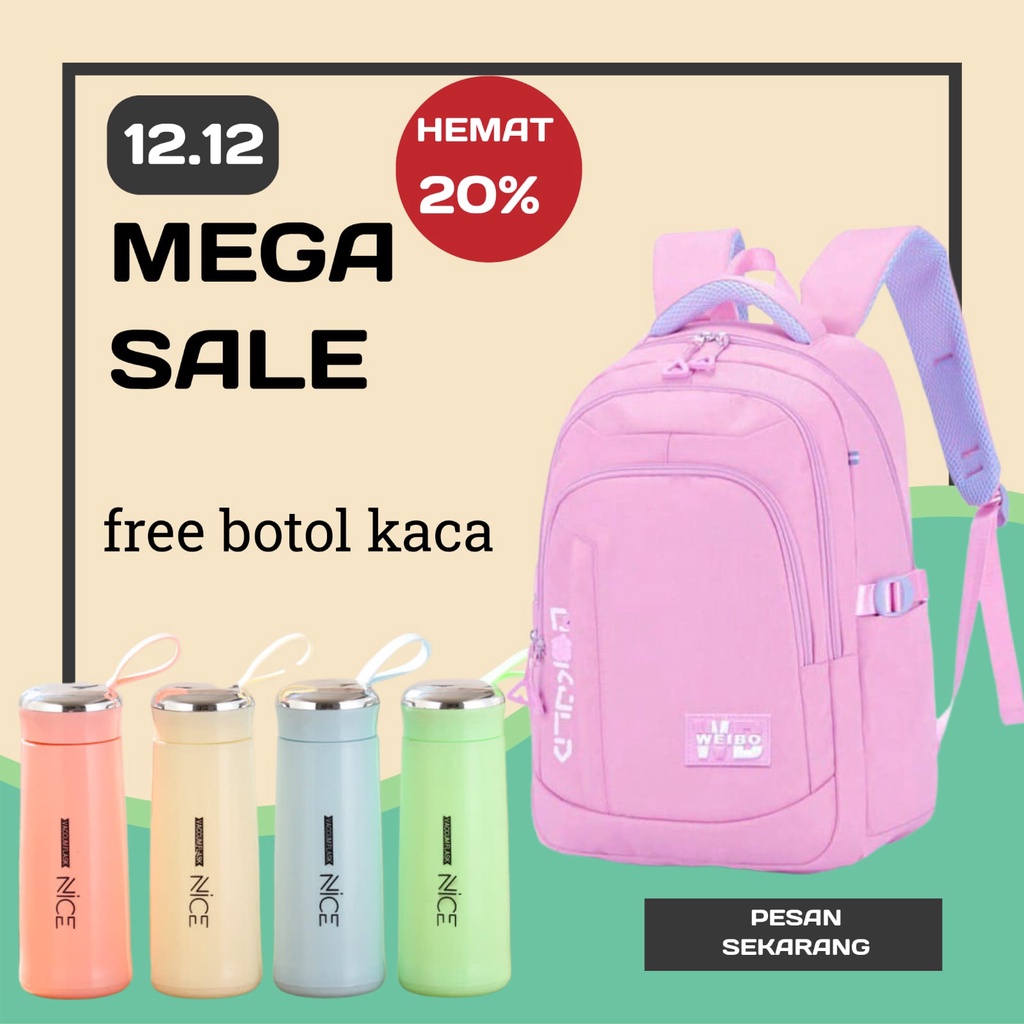 [PROMO] Ransel Laptop/ Ransel Kuliah Cartelo Import Murah Meriah Unisex model 8006