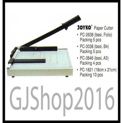 

Promo Alat Pemotong Kertas B4 Paper Cutter B4 Joyko Pc-3038