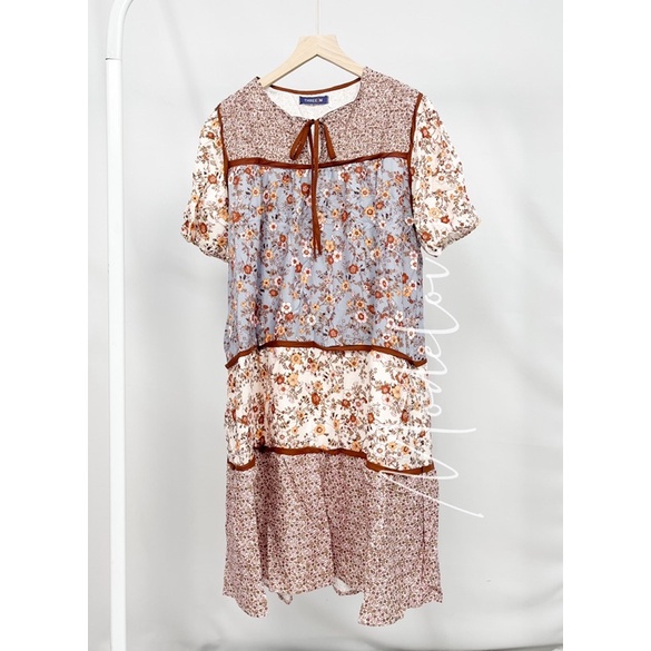 MDLV ~ 1815# Pjg Maldiva Long Sleeve Loose Dress Import