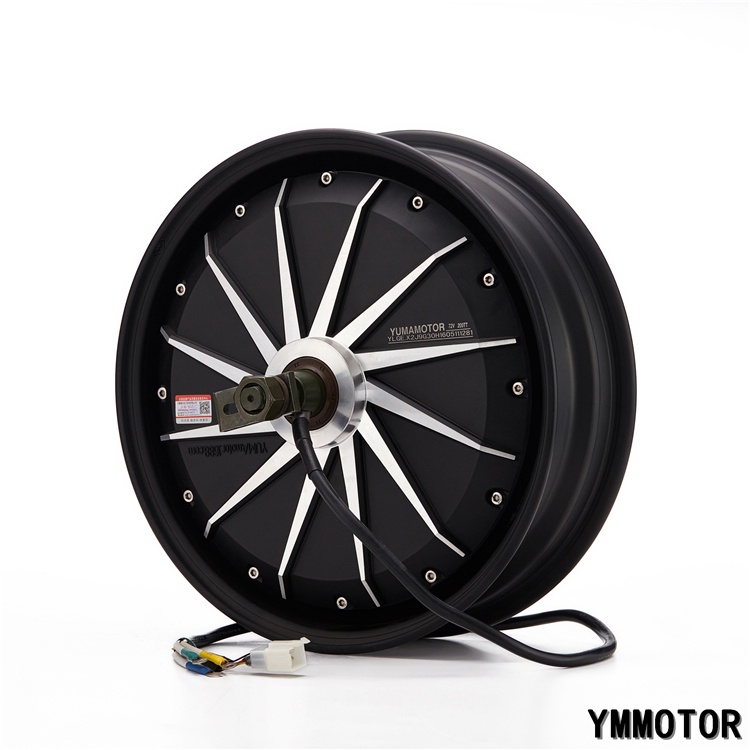 BLDC Dinamo Sepeda Motor Listrik YUMA MOTOR 12 Inch 1500-5000 Watt