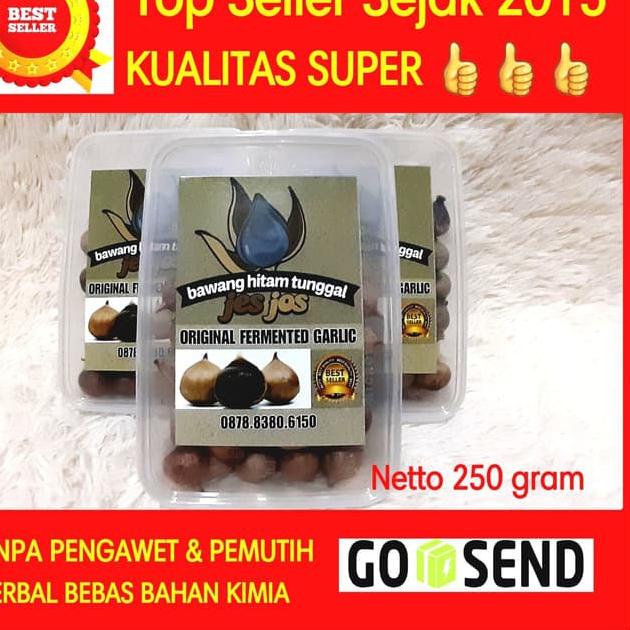 

[KODE PRODUK QGHOJ5646] Bawang Hitam Tunggal / Black Garlic Tunggal 250 Gram