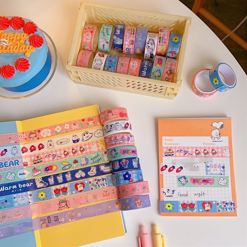 READY - WASHI TAPE STIKER SELOTIP KERTAS KARAKTER KARTUN ANAK ASTRONAUT LUCU PVC FANCY KAWAII WARNA WARNI ANTI TAHAN AIR DEKORASI BOTOL AIR MINUM GAYA CEWEK REMAJA PEREMUAN GEMES DESAIN COWOK ANIME SCRAPBOOK JURNAL CASING HP LAPTOP GELAS ORGANIZER MURAH