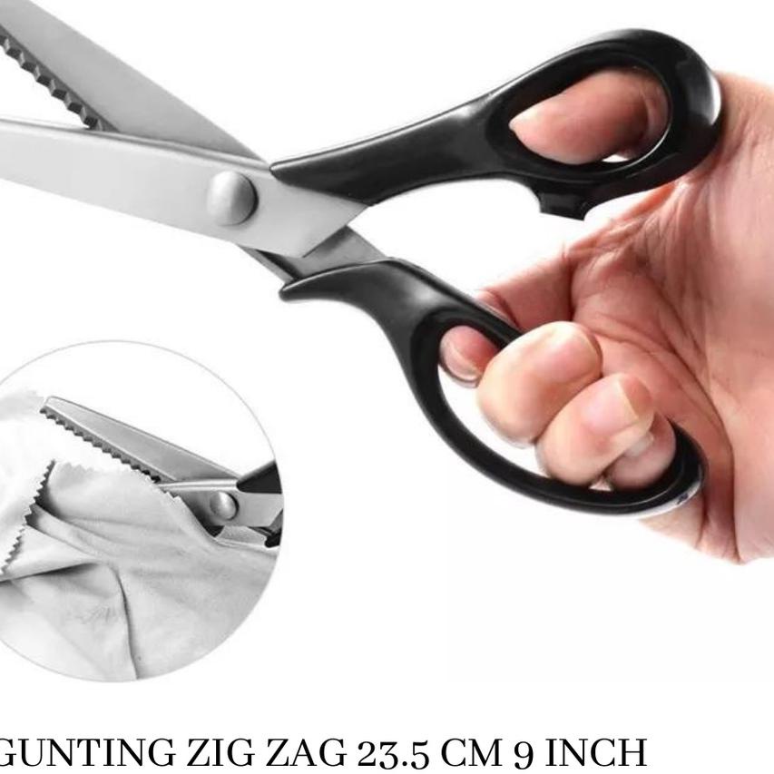

FG5★ 3 5 7 MM Gunting Gelombang Kain/Gunting Bahan Kain Zigzag Stainless Steal TREN MASA KINI