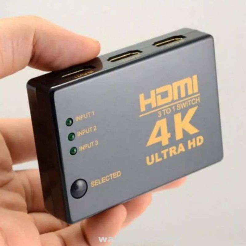 Durable 4K 1080P 3 Port HDMI HDTV 3D Video Switch Switcher Selector Sp