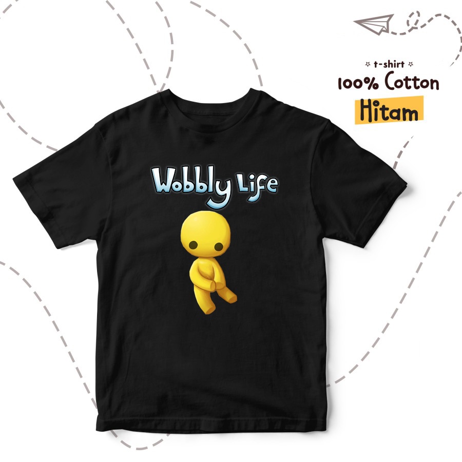 BAJU ANAK KAOS ANAK KARAKTER GAME WOBBLY LIFE TERBARU
