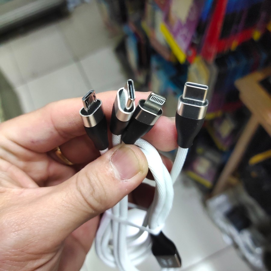 KABEL HK QUICK CHARGER 3in1 2.4A CA-D51 ORIGINAL MANTUL MURAH MERIAH