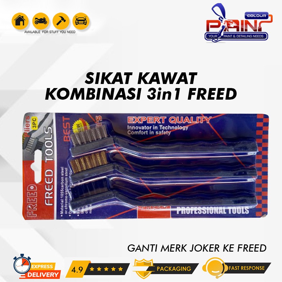 Sikat Kawat 1 Set 3pcs Mini Sikat Kawat