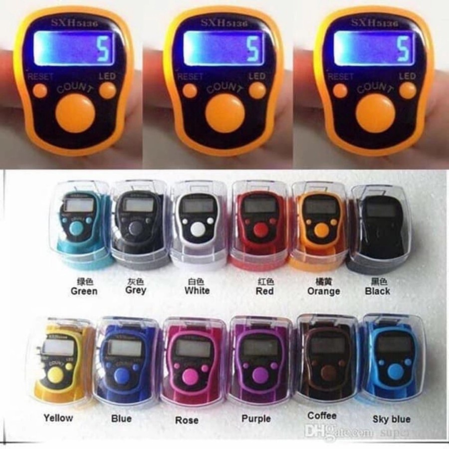 Tasbih Digital LED 1Pcs Finger Counter LED Light