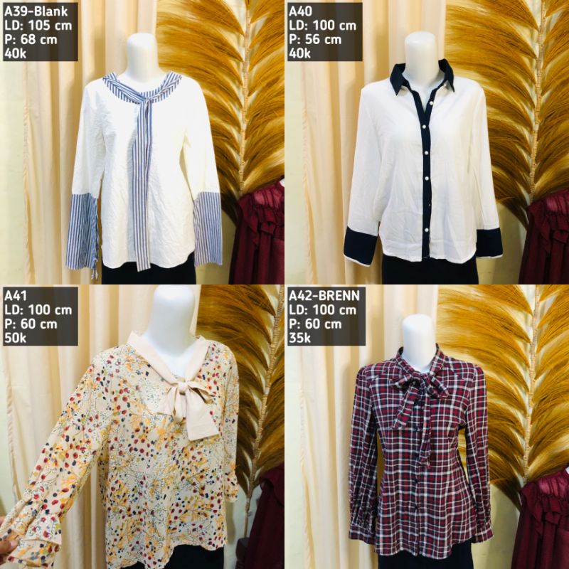 Atasan Wanita Blouse Kemeja Sifon Korea (6)