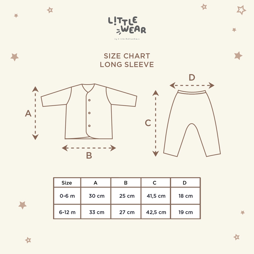 [Size 0-12m] Little Wear By Little Palmerhaus Cinnamoroll Long Sleeve Setelan Panjang Bayi