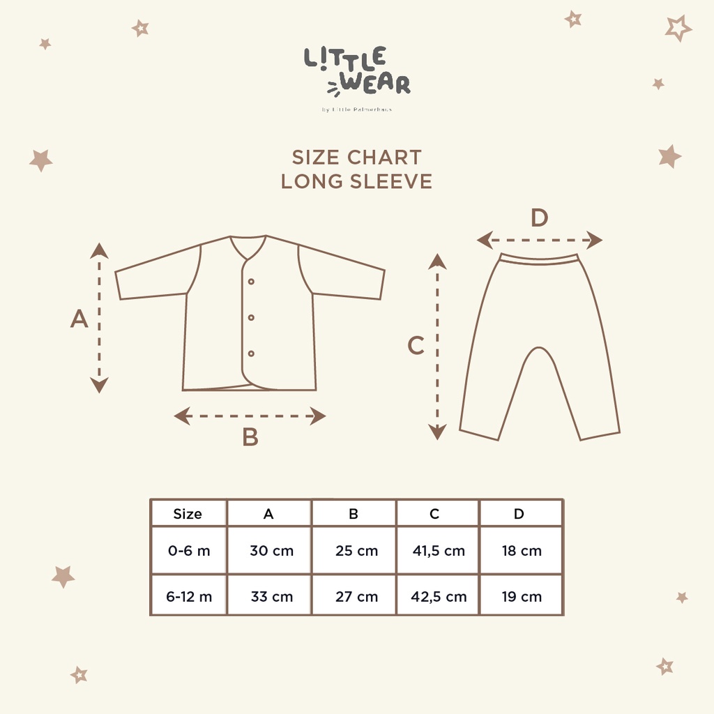 [Size 0-12m] Little Wear By Little Palmerhaus Cinnamoroll Long Sleeve Setelan Panjang Bayi