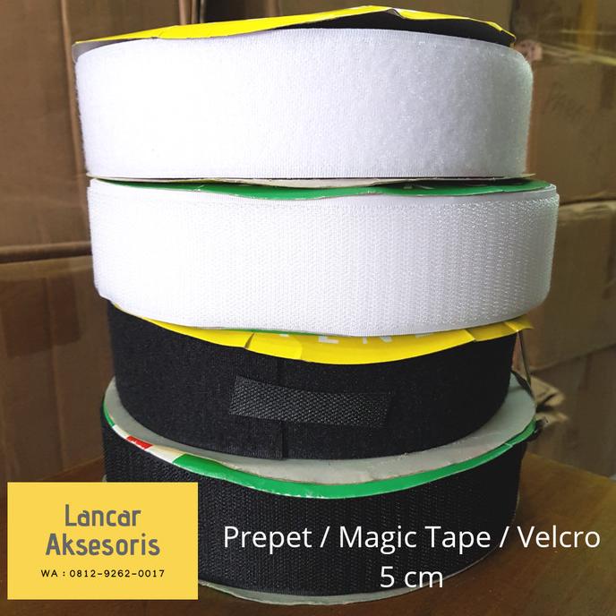 

[BISA COD] Velcro / Magic Tape / Prepet / Prekat 5 cm isi 20 meter