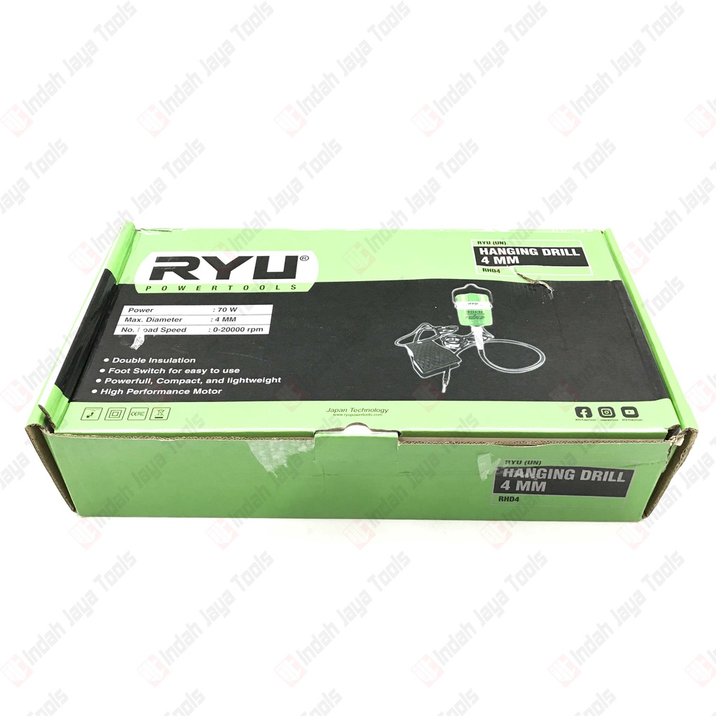 RYU RHD4 Mesin Bor Gantung Die Grinder Tuner Porting - Hanging Drill