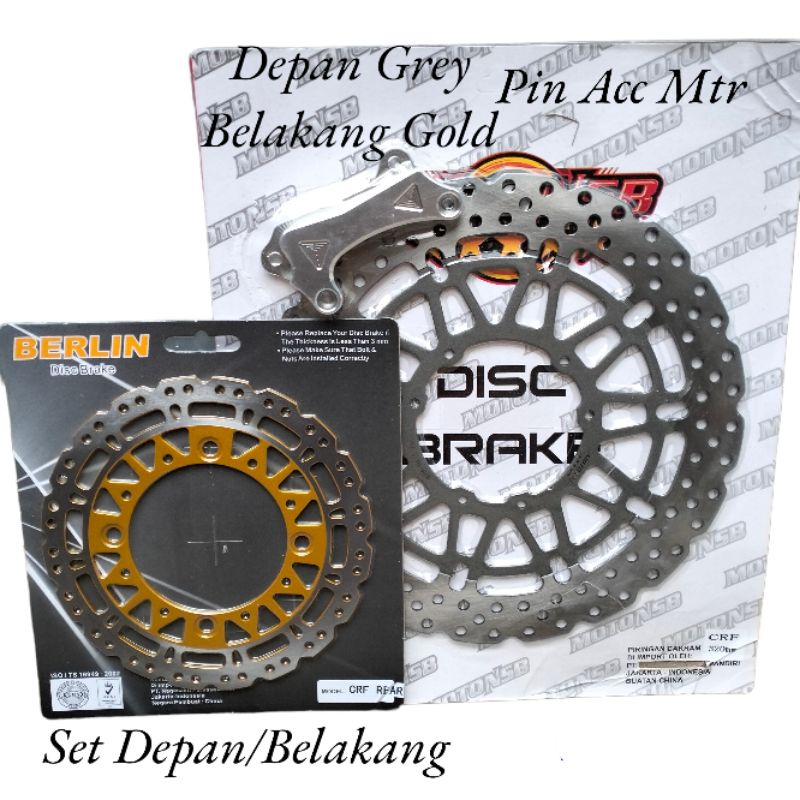 PIRINGAN CAKRAM SET SUPERMOTO CRF150 DEPAN 320MM/BELAKANG 220MM DILL SUPERMOTO CRF150 PNP