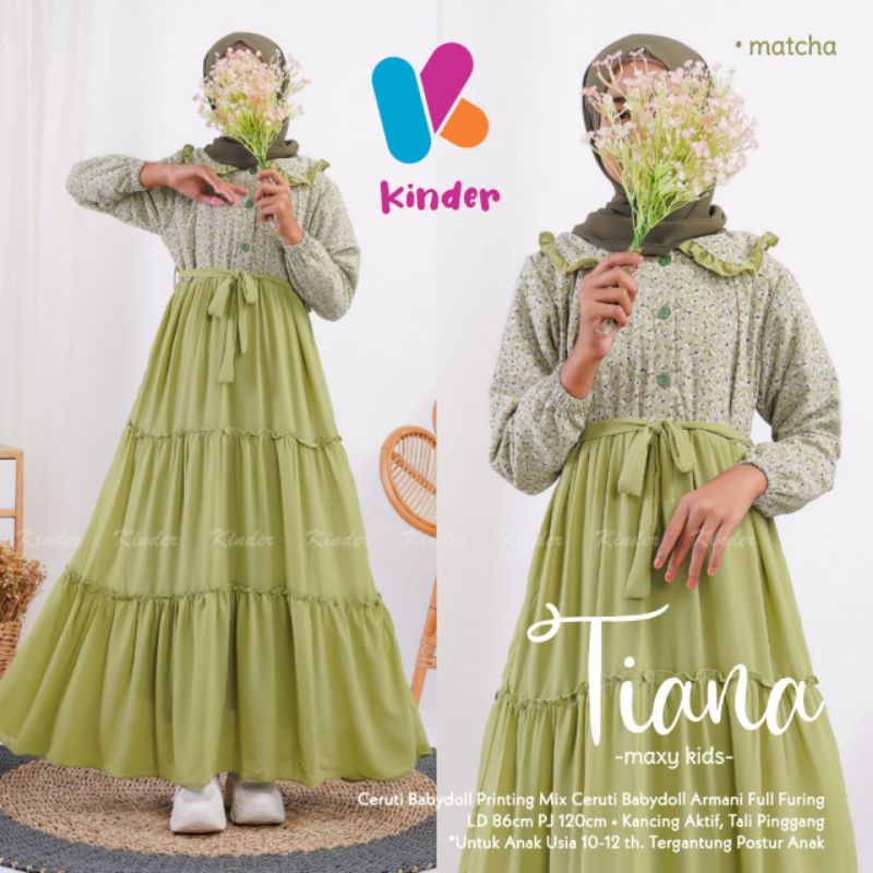 TIANA MAXY KIDS BY KINDER | Dress/gamis Anak Remaja