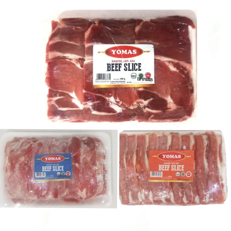 

Yomas Beef Slice PREMIUM Low Fat 500 Gram