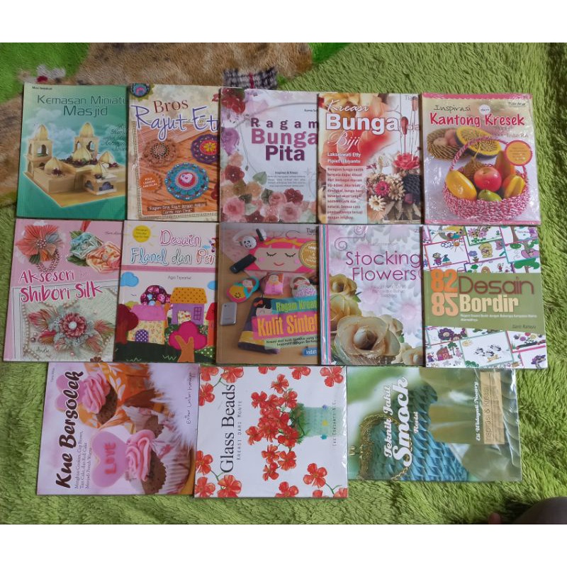 ORIGINAL BUKU KREASI DAN KERAJINAN TANGAN KEMASAN MINIATUR MASJID RAGAM KEMASAN BROS RAJUT ETNIK RAG