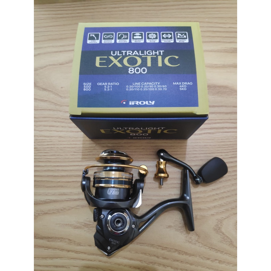 Reel SPINNING IROLY EXOTIC ULTRALIGHT SERIES