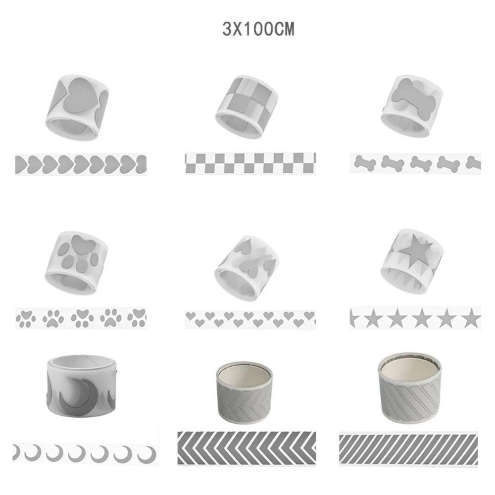 Preva 2pcs Patch Reflektif 100x3cm Berbagai Pola Stiker Setrikaan Pada Pakaian