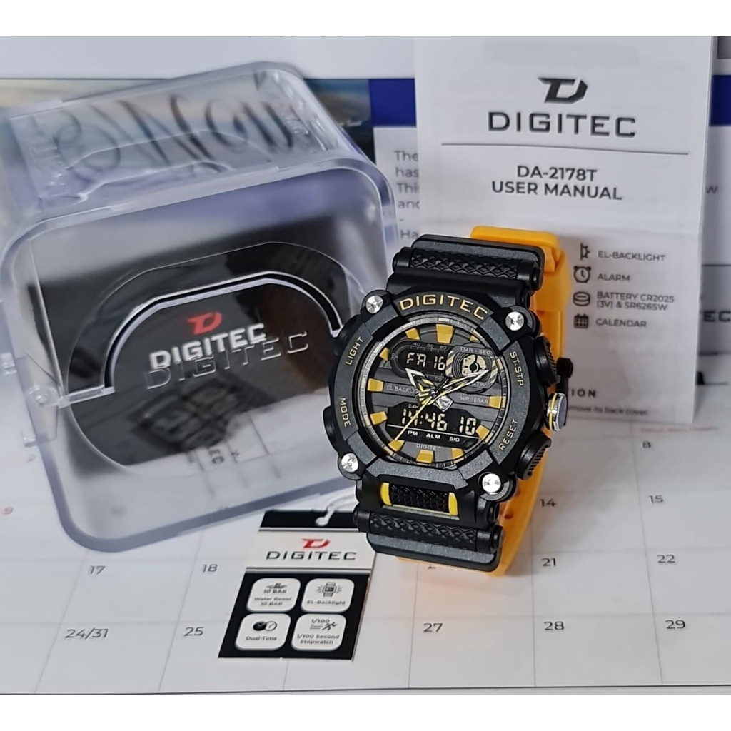 Jam Tangan Pria Digitec 2178T Original