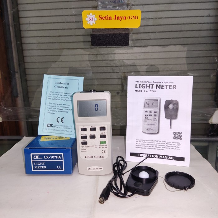 LUTRON LX-107HA DIGITAL LUX METER SD 100.000 LUX