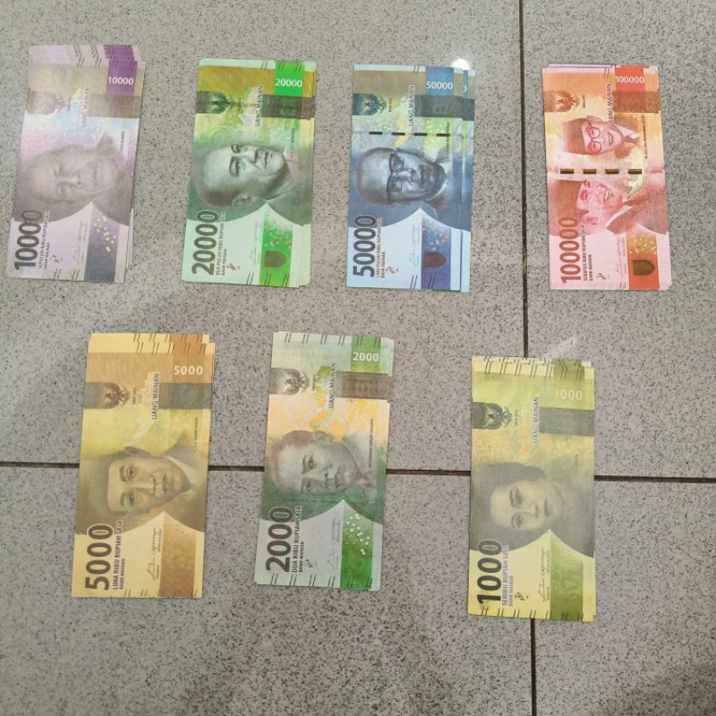 Uang kertas mainan uang mahar 1000