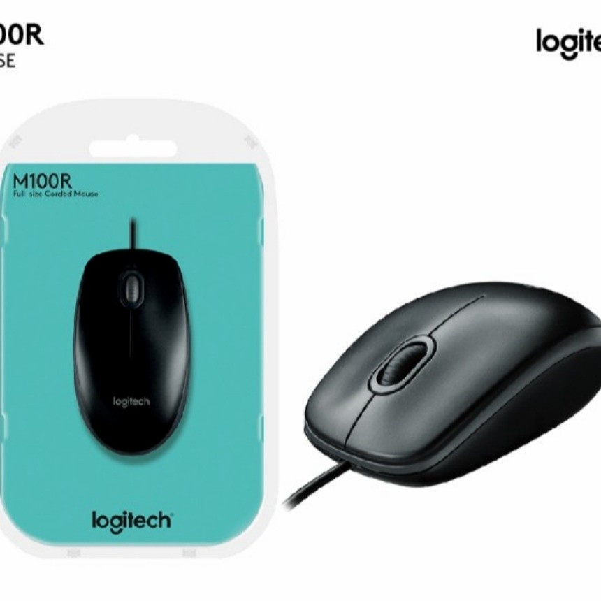 Logitech Mouse USB M100r + keyboard USB K120