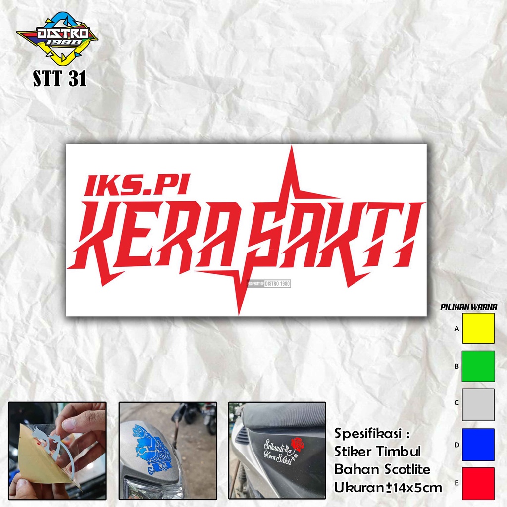 

Stiker Timbul Kera Sakti Anti Air STT 31