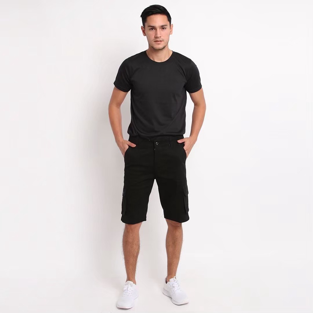 Celana Pendek Celana Cargo pendek Short Pants pria Celana celana PDL pendek Killer warna hitam seri art SMCPD001