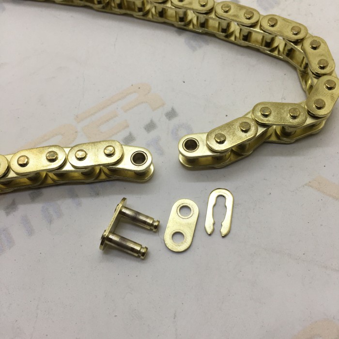 Rantai T8F - 150L Gold Plating + Sambungan Mini Trail - Mini Atv 50Cc #Original