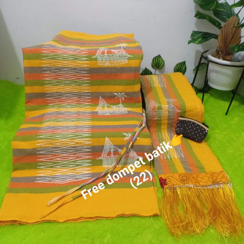 Songket Rasta Mesin Motif Rumah Batak