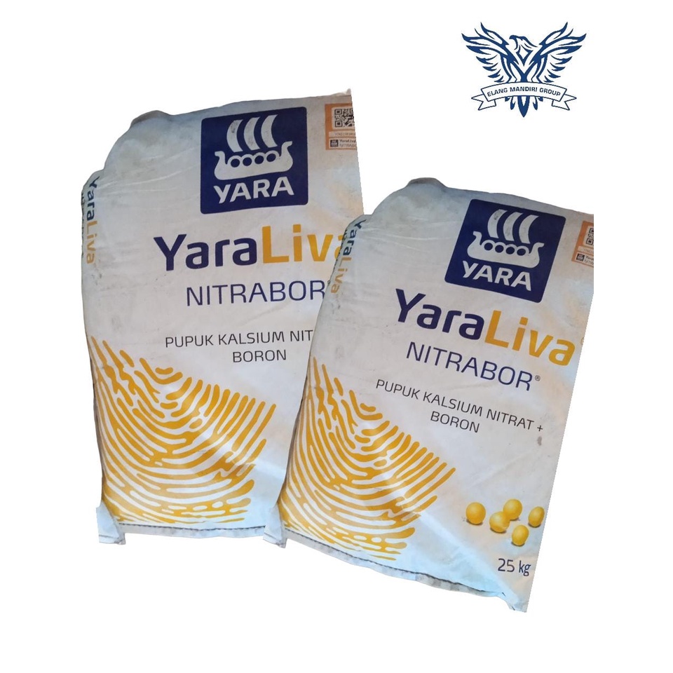 YARA LIVA NITABOR 25KG  Nitrabor Pupuk Kalsium Nitrat Boron 25 kg YARALIVA BORON