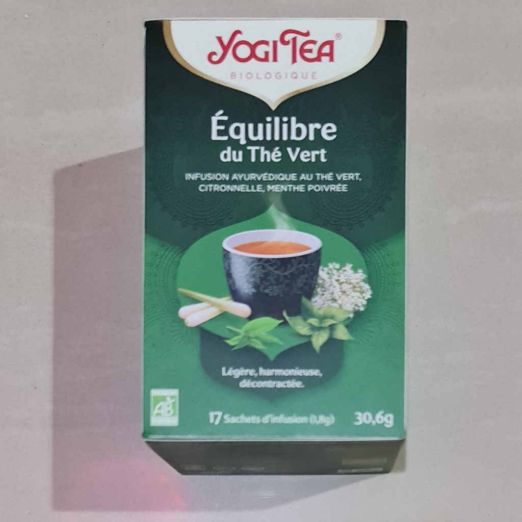 Yogi Tea Organic Equilibre du The Vert / Green Balance Tea 17 x 1.8 Gram