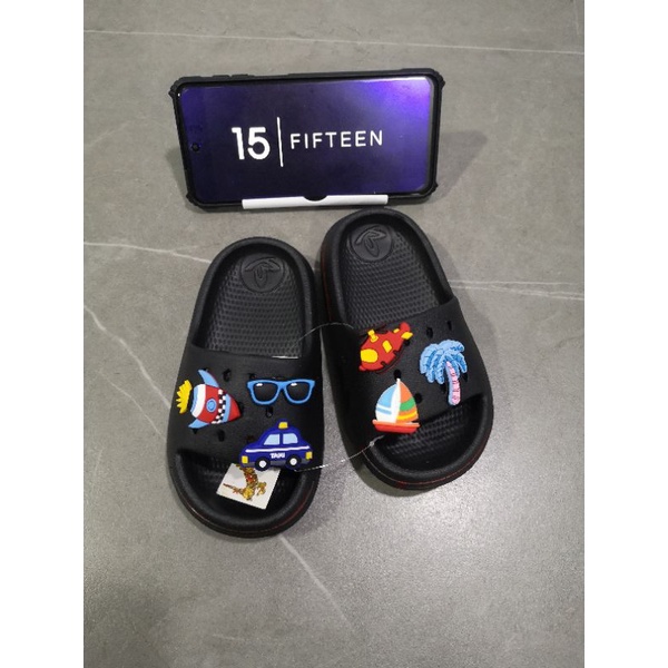 NEW ! ! ! SIZE 19-29 SANDAL SELOP ANAK LAKI JIBBITZ ROCKET 0-4 TAHUN KARET COLLIN / SANDAL SLIP ON ANAK COWOK 6122