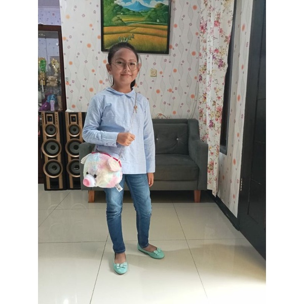 TAS SELEMPANG KEPALA TEDDY BEAR