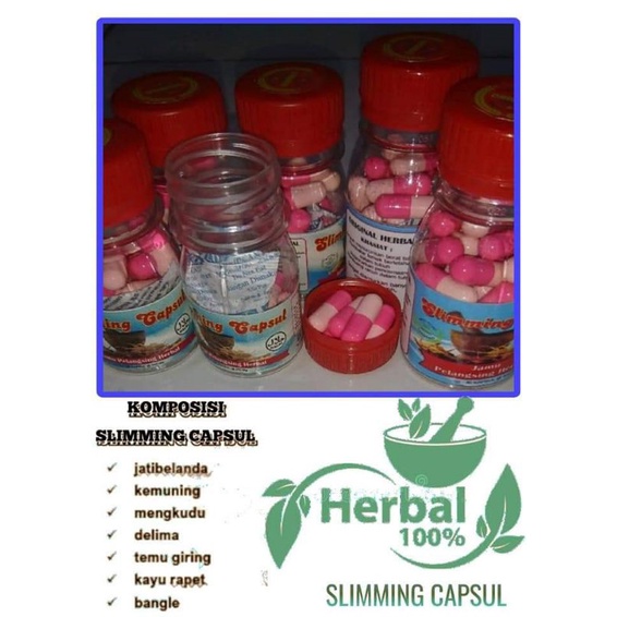 PELANGSING ALAMI HERBAL BPOM/ JSH JAMU SLIMMING HERBAL KAPSUL