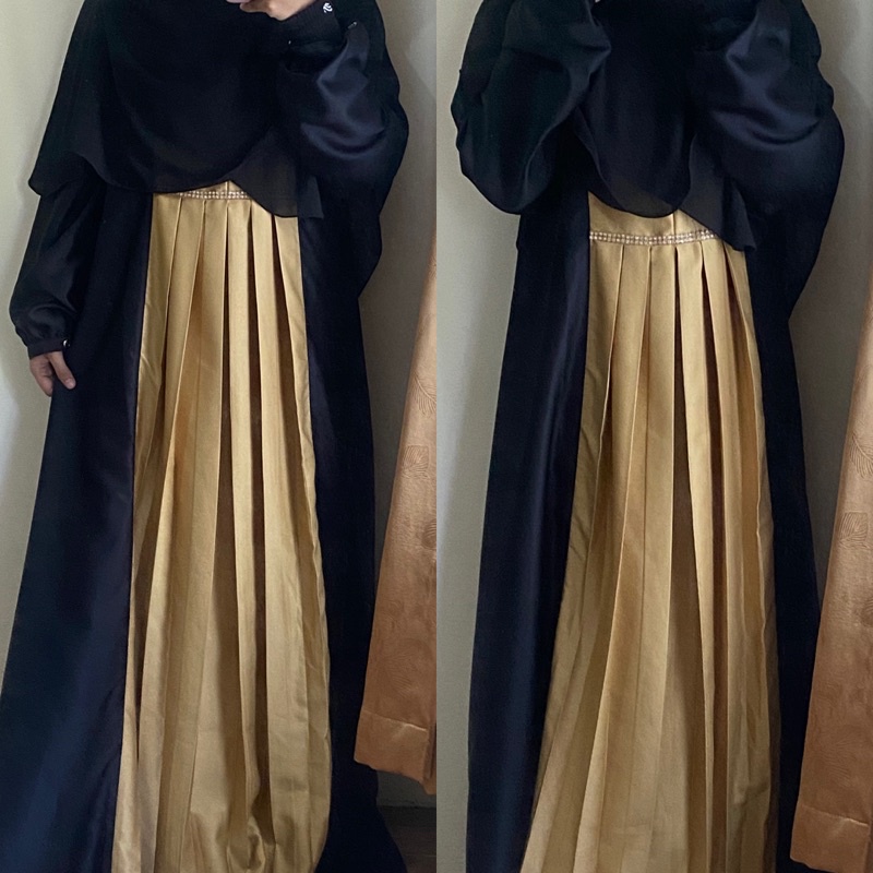 Gamis Rabbani Hitam Dresslim  EXO Miranda Cmb XXL
